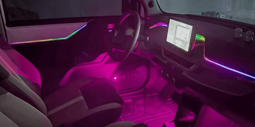 Bữa Tiệc Ánh Sáng": Xu Hướng Led Nội Thất VF3 và Cuộc Đua Công Nghệ Hoa Văn Quang Học