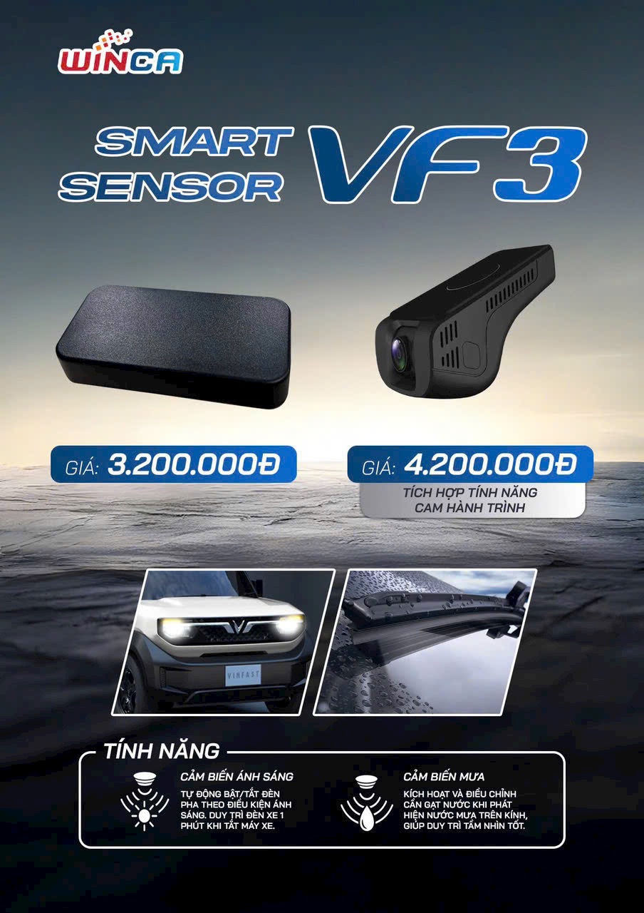 Cảm biến đèn và gạt mưa VF3 – WINCA VF3 Smart senso