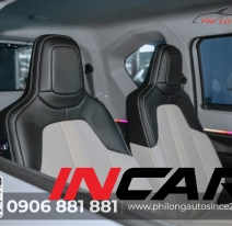 Ghế da VF3 ( Phối kem và đen )