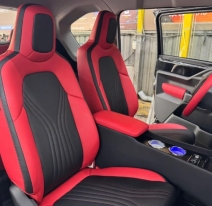 Ghế da VF3 Lavor ( Phối màu đen + đỏ )