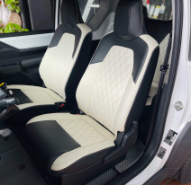 Ghế da VF3 ( Phối kem và đen )