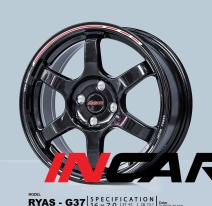 MÂM MẪU RYAS G37 GLOSSY BLACK 16″