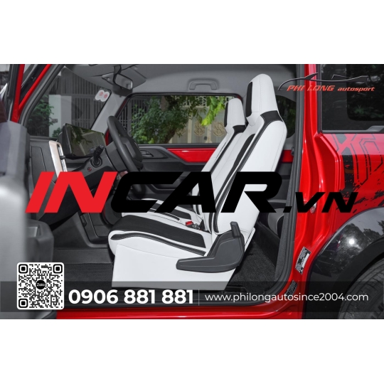 Ghế da VF3 ( Phối trắng và đen )