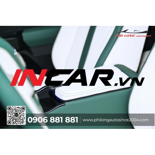 Ghế da VF3 ( Phối trắng và xanh rêu )
