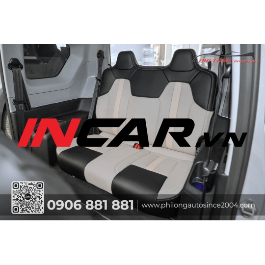 Ghế da VF3 ( Phối kem và đen )