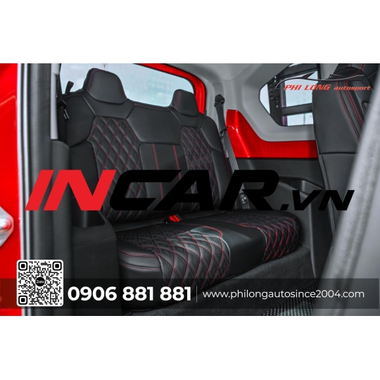 Ghế da VF3 Lavor ( Đen chỉ đỏ )