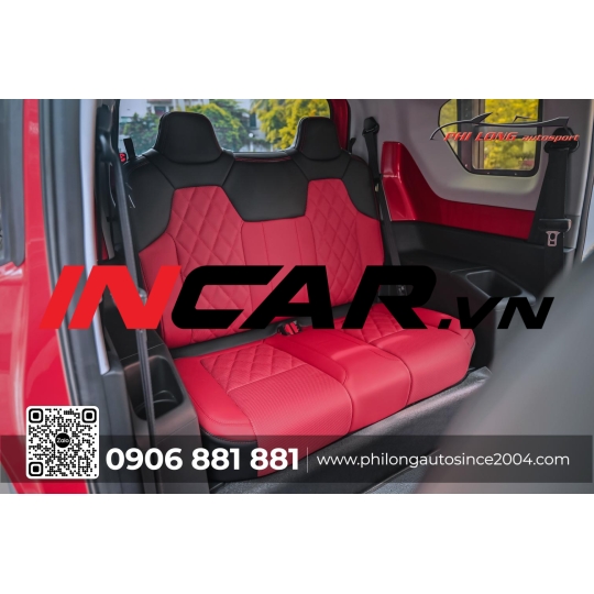 Ghế da VF3 Lavor ( Phối màu đen + đỏ )