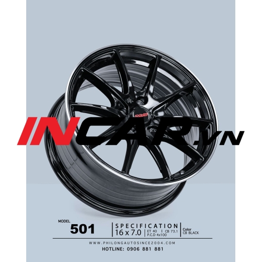 MÂM MẪU 501 CB BLACK 16″