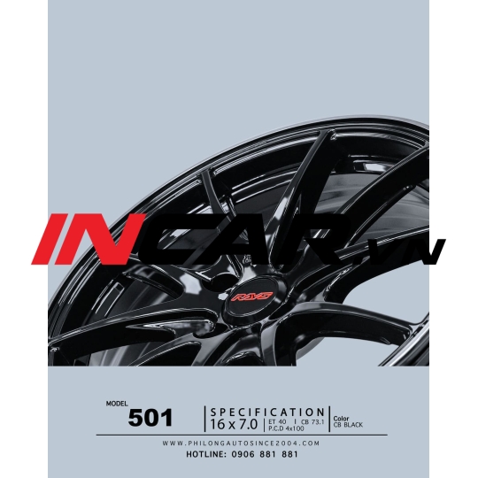MÂM MẪU 501 CB BLACK 16″