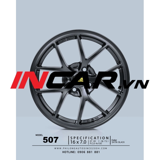 Mâm 16 inch – 507 – Satin Black