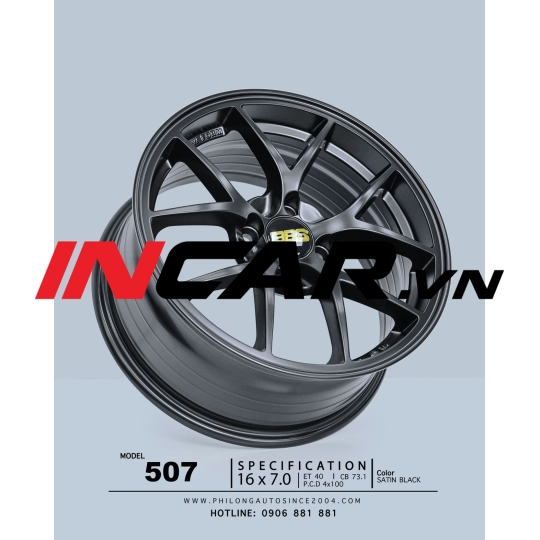 Mâm 16 inch – 507 – Satin Black