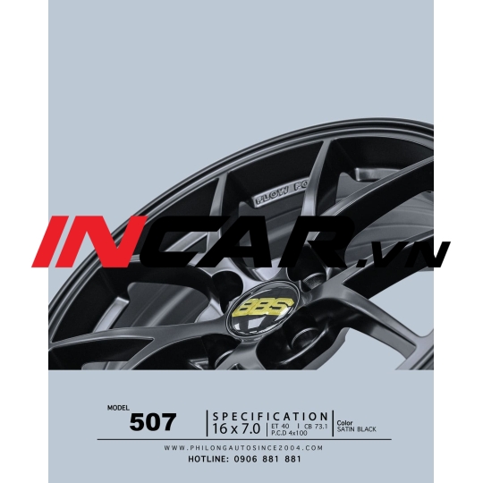 Mâm 16 inch – 507 – Satin Black