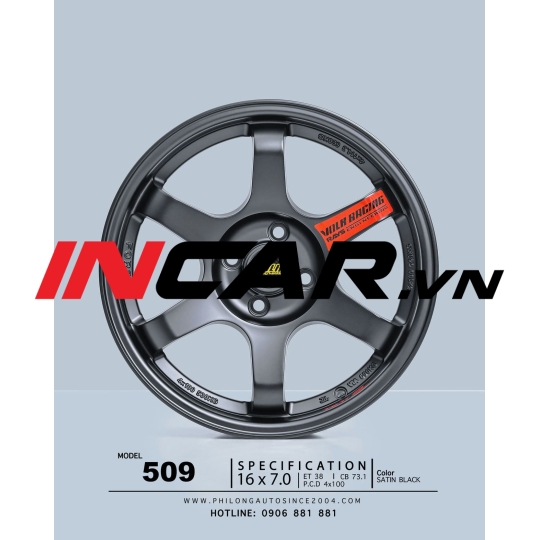 MÂM MẪU 509 SATIN BLACK 16″