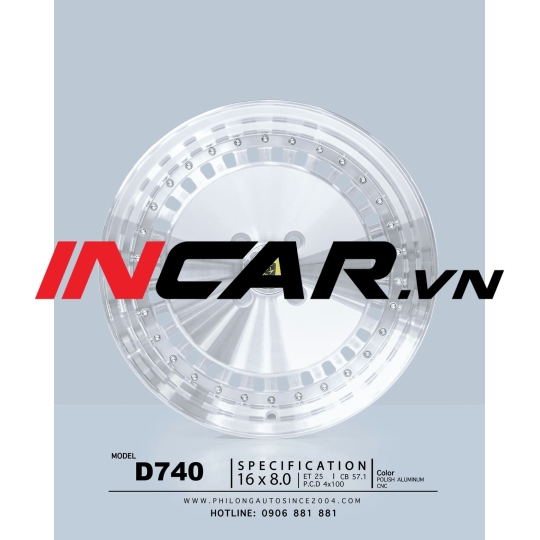 Mâm 16 inch – D740 Turbofan Style