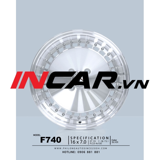 Mâm 16 inch –  F740 Turbofan Style