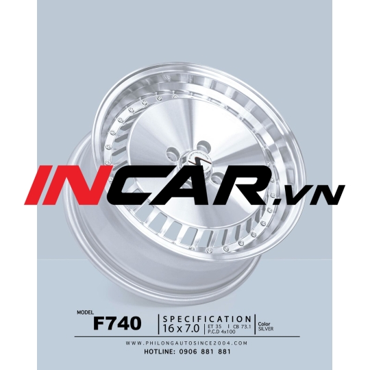 Mâm 16 inch –  F740 Turbofan Style