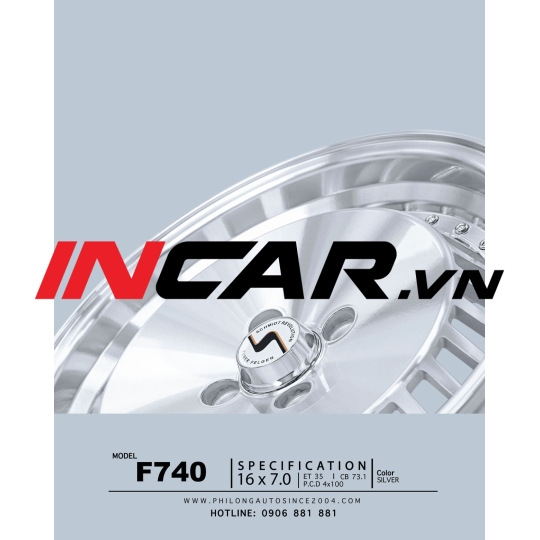 Mâm 16 inch –  F740 Turbofan Style