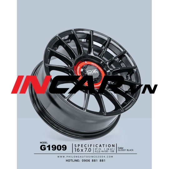 MÂM MẪU G1090 GLOSSY BLACK 16″