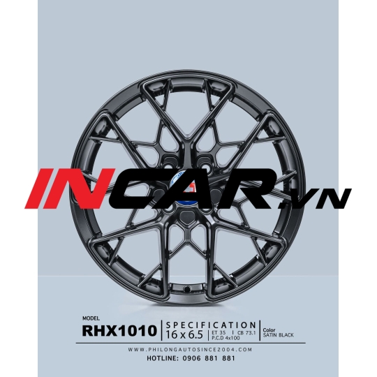 MÂM MẪU RHX1010 SATIN BLACK 16″