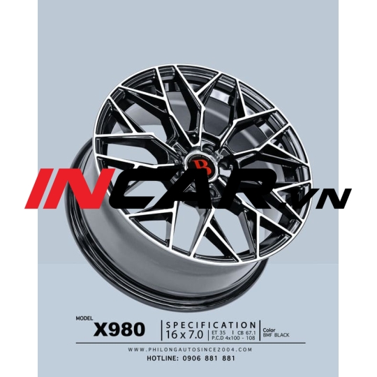 MÂM MẪU X980 BLACK 16″