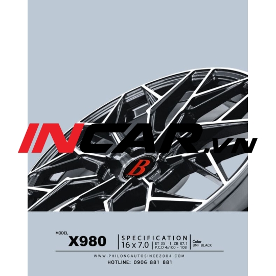 MÂM MẪU X980 BLACK 16″