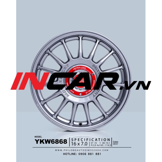 MÂM MẪU YKW6868 GRAY 16″