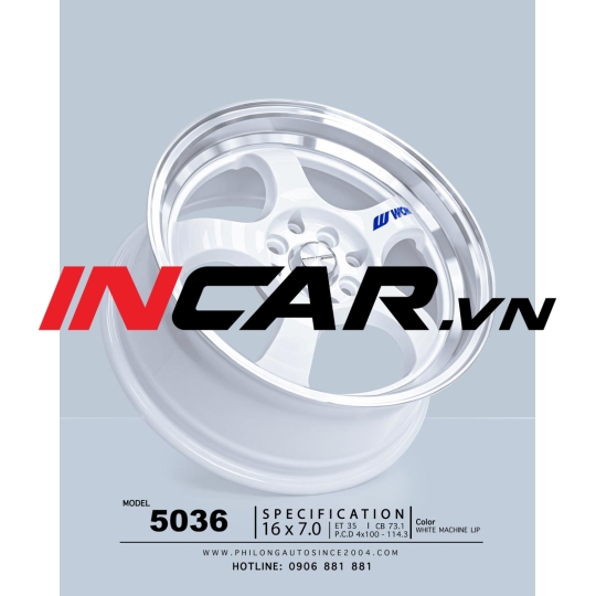 Mâm 16 inch – 5036 ( Trắng )
