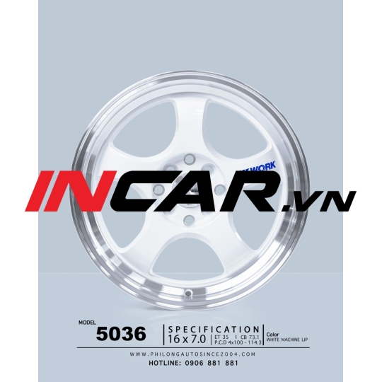 Mâm 16 inch – 5036 ( Trắng )