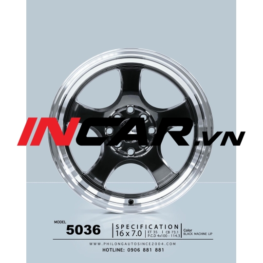 Mâm 16 inch – 5036 ( Đen )