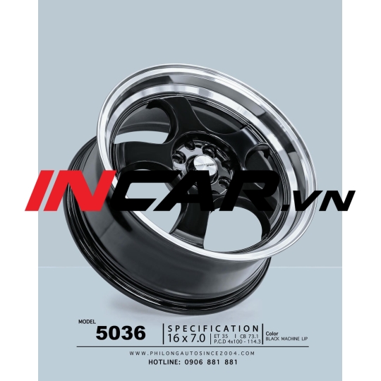 Mâm 16 inch – 5036 ( Đen )