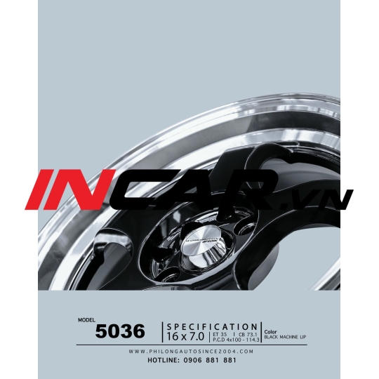 Mâm 16 inch – 5036 ( Đen )