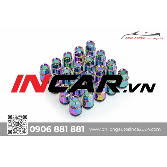 Ốc Blox Racing Chrome 7 màu ( Bộ 16 ốc )