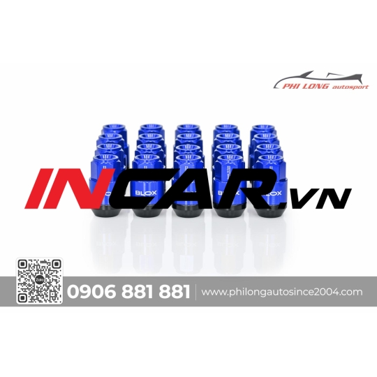 Ốc Blox Racing Xanh dương ( Bộ 16 ốc )
