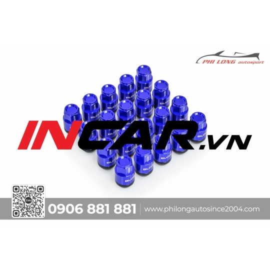 Ốc Blox Racing Xanh dương ( Bộ 16 ốc )
