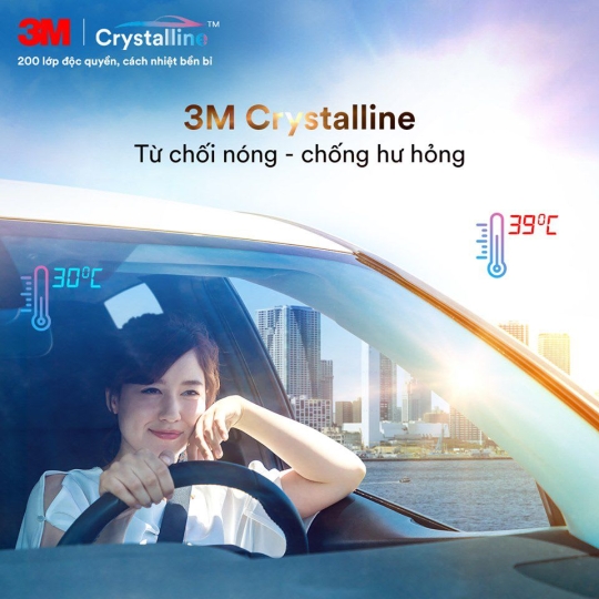 Dán phim cách nhiệt VF3 3M Crystalline