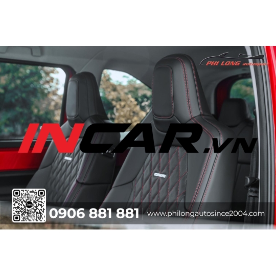 Ghế da VF3 Lavor ( Đen chỉ đỏ )