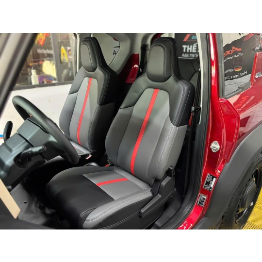 Ghế da VF3 Lavor ( Phối màu đen + đỏ )