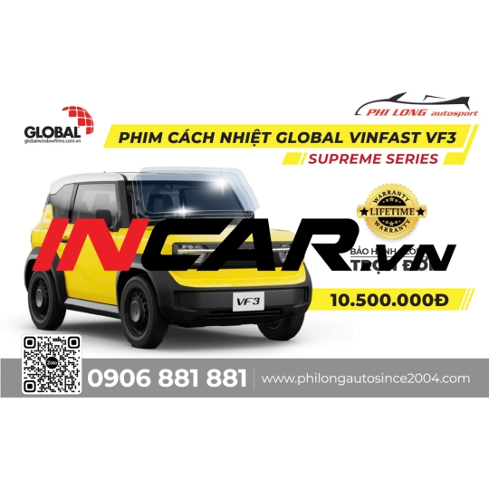 Dán phim cách nhiệt VF3 Global Supreme Series