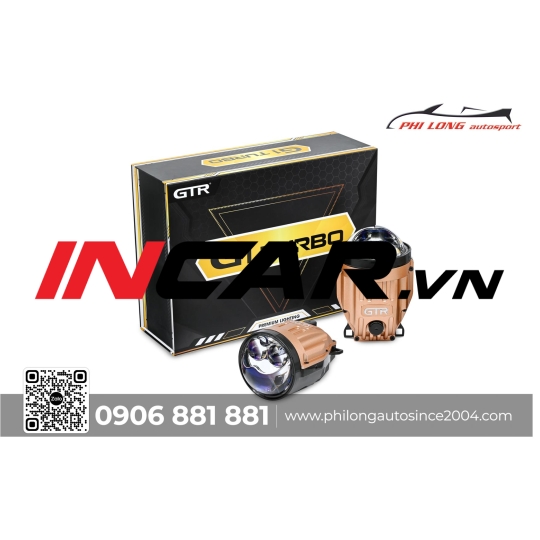 Đèn bi gầm VF3 GTR G1 Turbo ( Tích hợp mắt quỷ )