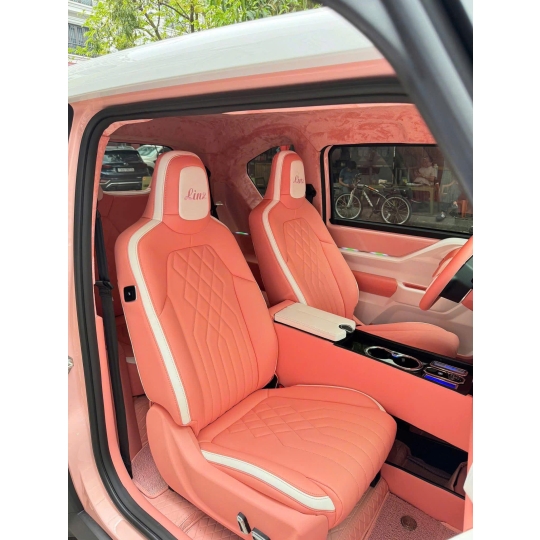 Ghế da VF3 ( Phối kem và đen )