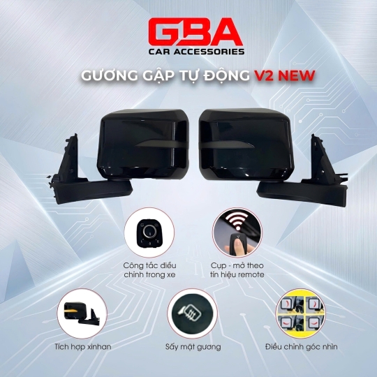Gương gập điện VF3 – Tích hợp xi nhan – Sấy kính