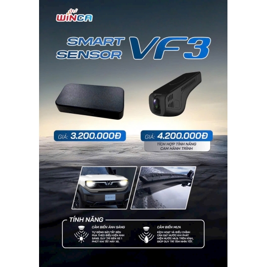 Cảm biến đèn và gạt mưa VF3 – WINCA VF3 Smart senso