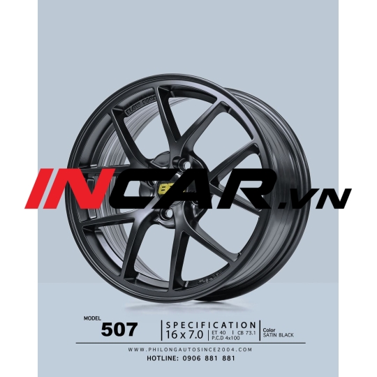 Mâm 16 inch – 507 – Satin Black