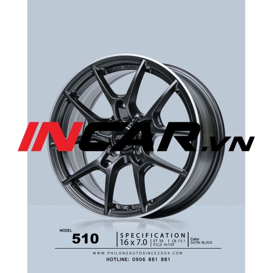 MÂM MẪU 510 SATIN BLACK 16″