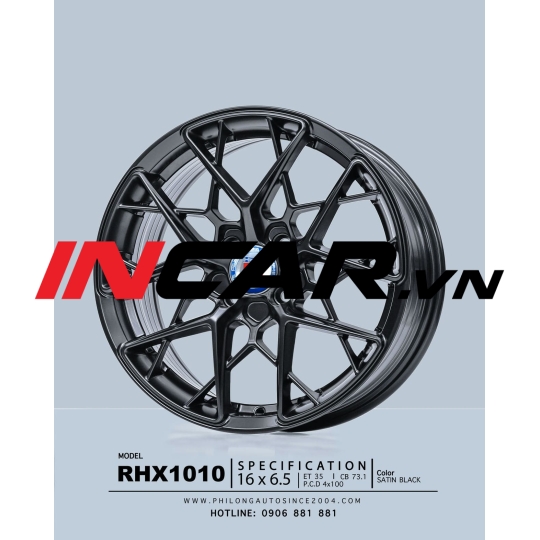 MÂM MẪU RHX1010 SATIN BLACK 16″