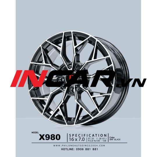 MÂM MẪU X980 BLACK 16″