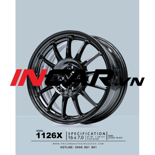 MÂM MẪU 1126X GLOSSY BLACK 16″
