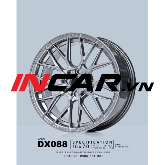 Mâm 16 inch – DX 088 – HYper Black