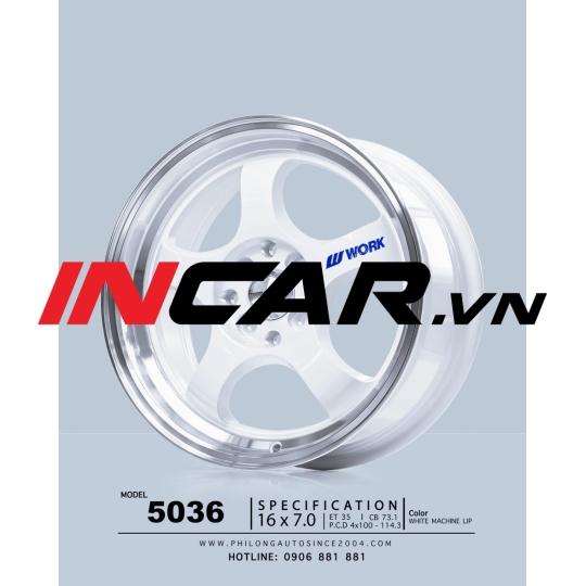 Mâm 16 inch – 5036 ( Trắng )