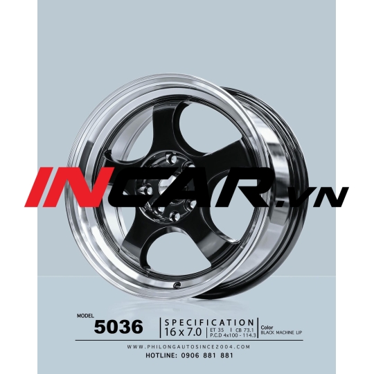 Mâm 16 inch – 5036 ( Đen )